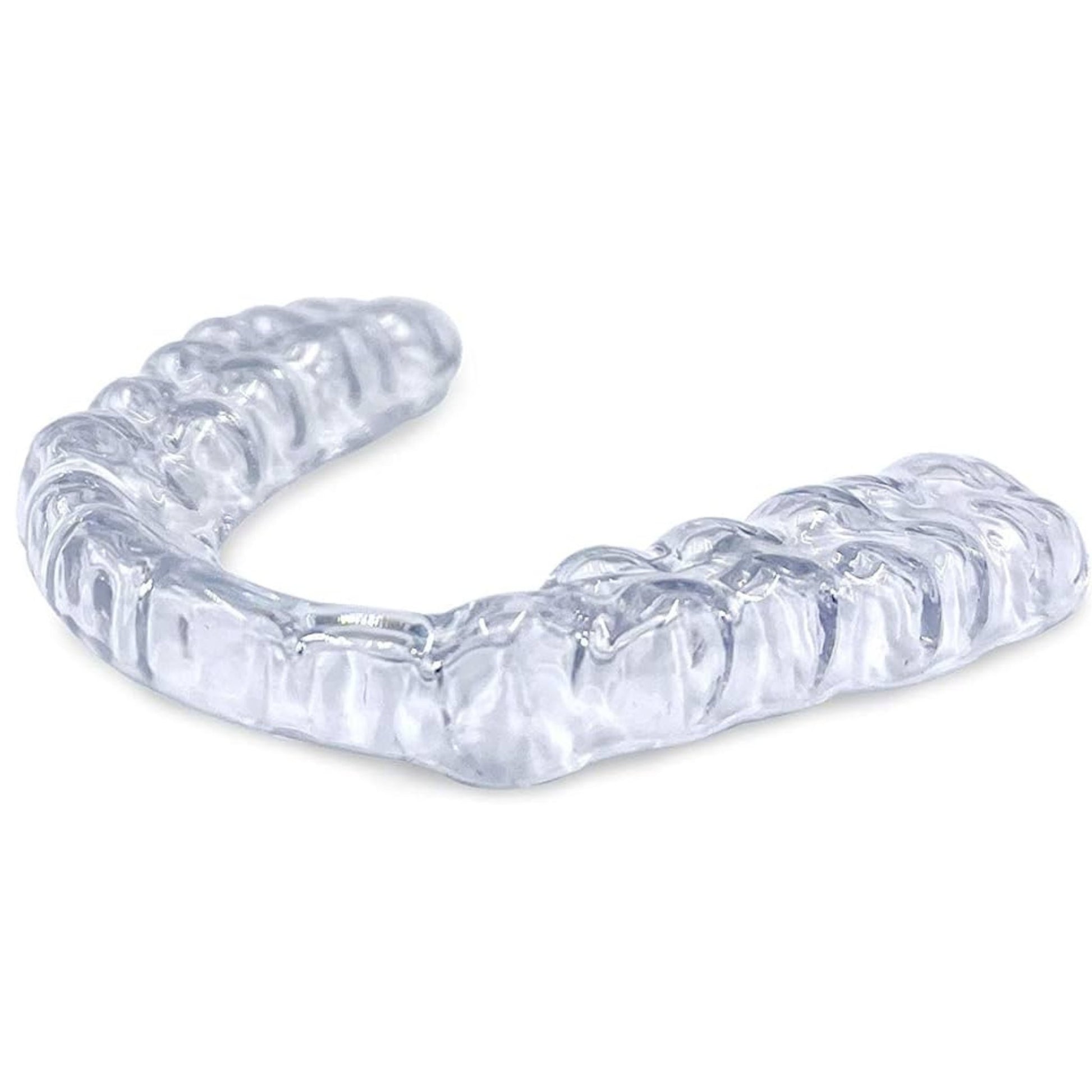 Snap Custom Night guard crafted for ultimate dental protection, presented in a clear, detailed image showcasing the precise fit and quality material. Designed to combat the effects of teeth grinding and bruxism, this nightguard provides a barrier to prevent tooth wear and damage. The image highlights the unique design suitable for those who require both upper and lower teeth impressions for a personalized fit.